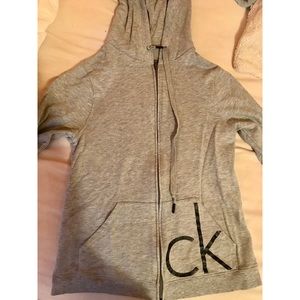 Calvin Klein gray zip up
